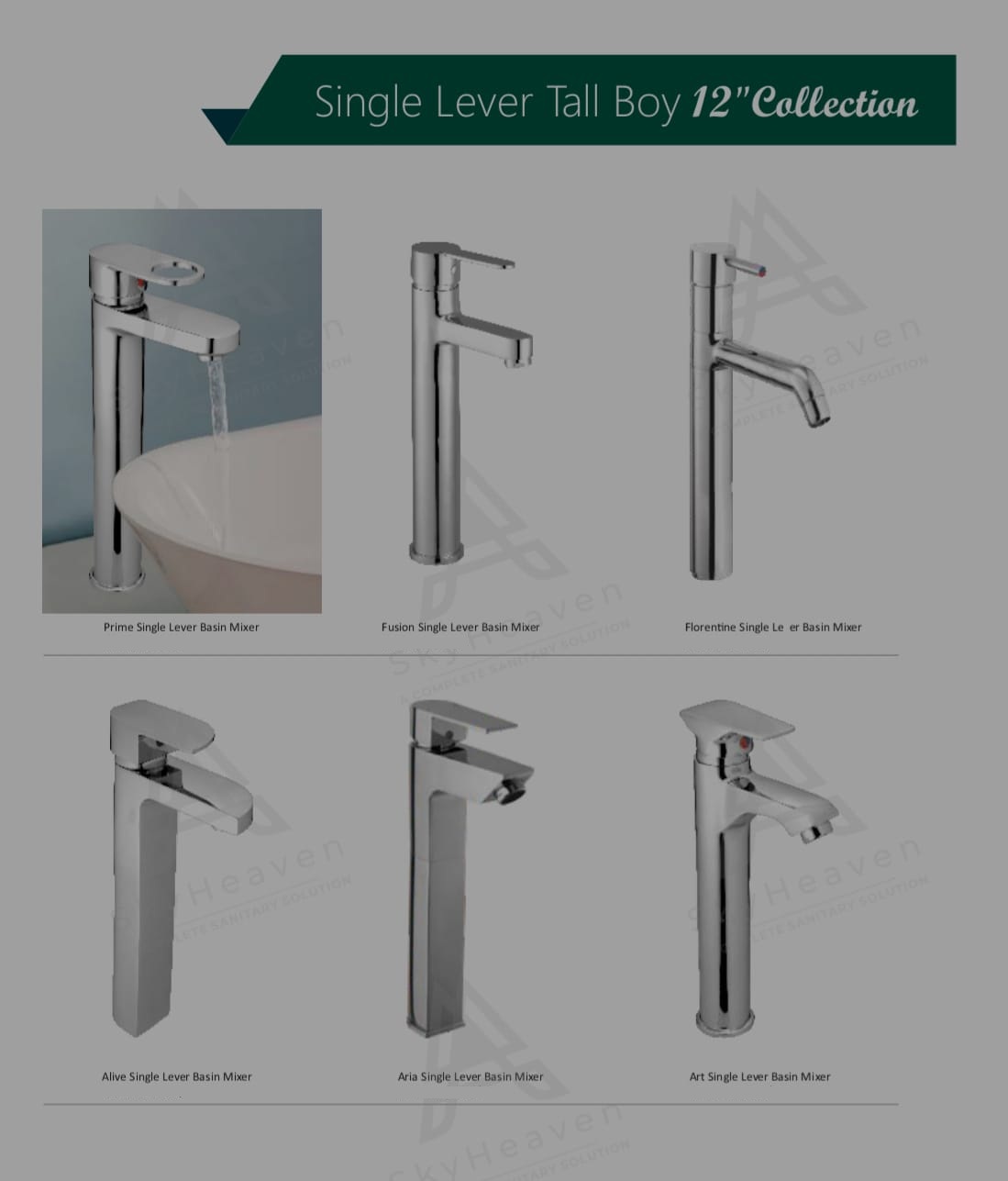 Single Lever Tall Boy 12" Collection